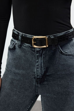 Trendyolmilla Siyah-Siyah Tokal? 2li Paket Deri Gorunumlu TWOAW25KE00002 фото 5