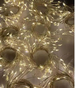 Гирлянда штора на окно хвойная лапа 3х2, мульти колор - Buro фото 4