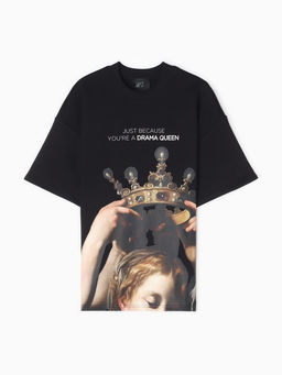 Футболка женская MIST Queen, размер 48, чёрная