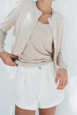 PLAIN KNIT WOOL CARDIGAN - Zara фото 4