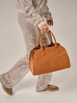 Сумка замшевая Deboro 31092 желтый янтарь