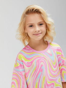 20230510007, Футболка детская для девочек Rind набивка - Acoola фото 7