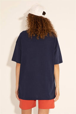 Футболка U.S. Polo Assn темно-синяя из хлопка фото 4