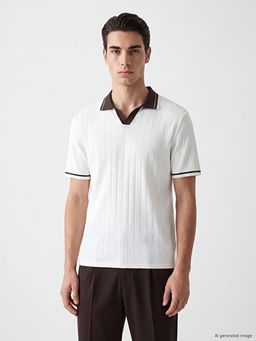 Polo Yaka Erkek Dokulu Ti??rt