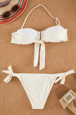 Ekru Straplez F?rf?rl? Regular Pretty Bikini Tak?m? TBESS25BT00021 - Trendyolmilla фото 7
