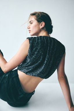 Top de malla drapeado - H&m фото 4