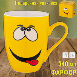 КРУЖКА LEFARD СМАЙЛ 340 МЛ