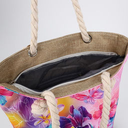 Сумка женская пляжная Цветы, 35?40 см - Nazamok фото 5