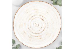 Тарелка обеденная 26,5*26,5*2,5 см Кантри натуральный