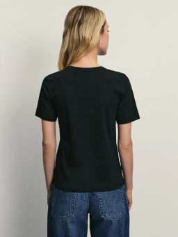 Базовая футболка из эластичного хлопка / Zarina  фото 5