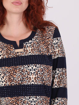 Леопардовое платье женское теплое - Almond фото 4