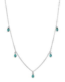 Колье из серебра лондон топаз кварц, Ю-55139р