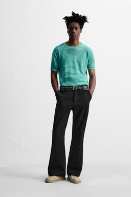 FLORAL EMBROIDERY TROUSERS
