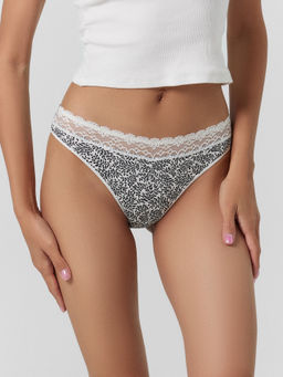 Трусы женские Mark Formelle слипы хлопок с эластаном веточки на молочном  фото 2