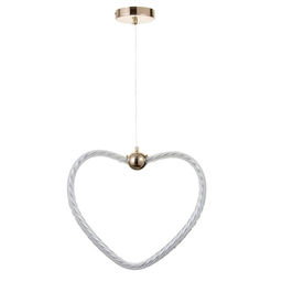 Светильник BayerLux Сердце LEd=36 Вт золото 46?6?35-120 см