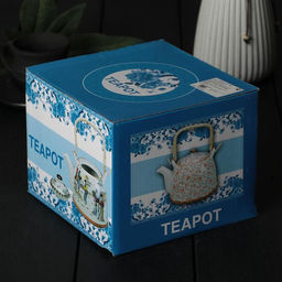 Чайник керамический заварочный с металлическим ситом Лотос, 900 мл - Simaland фото 7