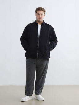 Dik Yaka Erkek Fermuarl? Sweatshirt