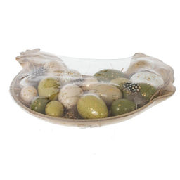 Набор из 18-ти изделий декоративных подвесных "Яйцо" (4*6, 3*4), L29 W31 H4,5 см