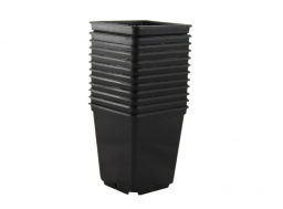 Цена за 5 шт. Набор горшков для рассады 12шт*0,25л черный