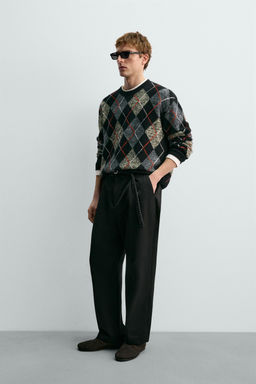 ARGYLE JUMPER 100% CASHMERE AARON LEVINE X ZARA фото 4