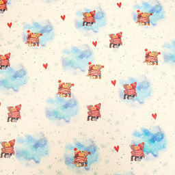 Бумага упаковочная, крафт Парочка, 70х100 см, 1 лист - UPAK LAND фото 6