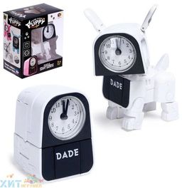 Часы-будильник Щенок-трансформер в ассортименте D622-H074A, D622-H074A