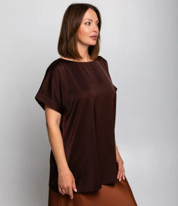 Блуза #ОБШ2830, шоколадный - Dommod фото 2