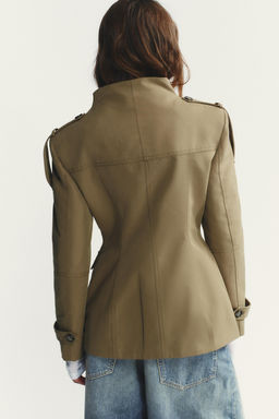 JACKET WITH SHOULDER TABS AND POCKETS - Zara фото 7