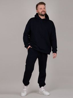 Костюм Денвер синий, футер с лайкрой - Малина фото 3