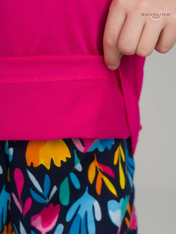 Костюм Лайт фуксия-акварельные цветы - Sovalina фото 22