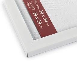 Рамка Gamma ПРК-20 30 х 30 см пластик. с оргстеклом белый