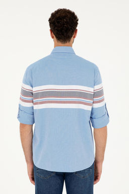 Мужская рубашка Saks с длинным рукавом Неожиданная скидка в корзине - U.s. polo assn фото 5