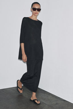 OVERSIZED PLAIN KNIT TOP