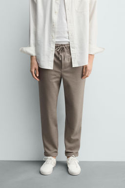 PANTAL?N CINTURA JOGGER EASY CARE / Tostado vigor? - Zara фото 13