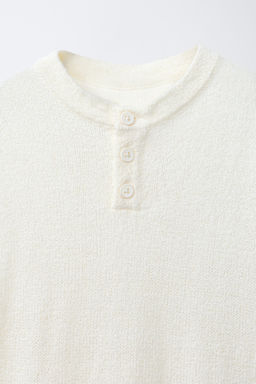 CAMISETA PUNTO R?STICA / Crudo medio - Zara фото 3