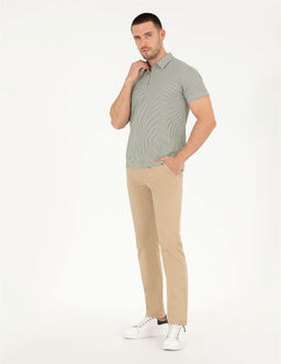 Bej Regular Fit Kanvas Pantolon - Pierre cardin фото 3