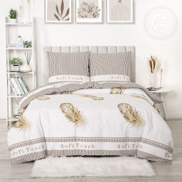 Постельное белье Прикосновение (поплин DE LUXE) 1,5 сп./Пододеяльник: 1 шт. - 215*145; Простыня: 1 шт. - 215*150; Наволочка: 2 шт. - 70*70; DE LUXE