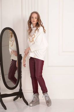 Свитшот AMORI 6192 молоко  фото 3