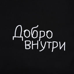 Сумка шопер Добро внутри, 35 х 0,5 х 40 см, вышивка, черный - Nazamok фото 6