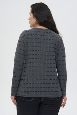Джемпер Диагонали серый - Intikoma фото 4