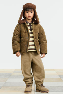 CORDUROY PUFFER COAT