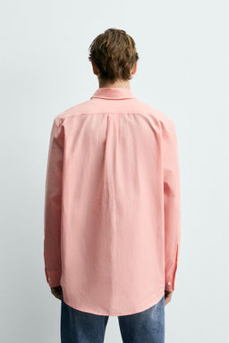 CAMISA FLUIDA REGULAR FIT BOLSILLOS AARON LEVINE X ZARA / Rosa tiza  фото 3
