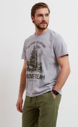 Футболка F211-06-733 grey melange - Fine joyce фото 3