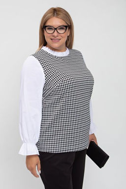 Блуза Luxury Moda 1236 бело-черный