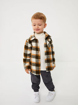 Uzun Kollu Ekose Desenli Erkek Bebek G?mlek Ceket - Waikiki фото 3