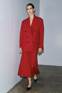 ZW COLLECTION CAPE MIDI SKIRT - Zara фото 5