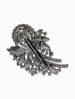 Брошь «Императрица. Букет», чернёная в серебре