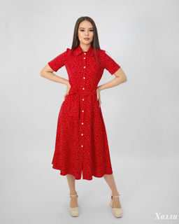 Платье Холли (красный) - Nadi bordo фото 2