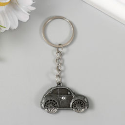 Цена за 12 шт. Брелок для ключей на кольце «Автомобиль», колёса крутятся, металл, 2.6×4.1 см