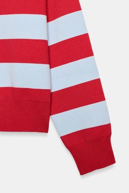 STRIPED POLO JUMPER - Zara фото 8